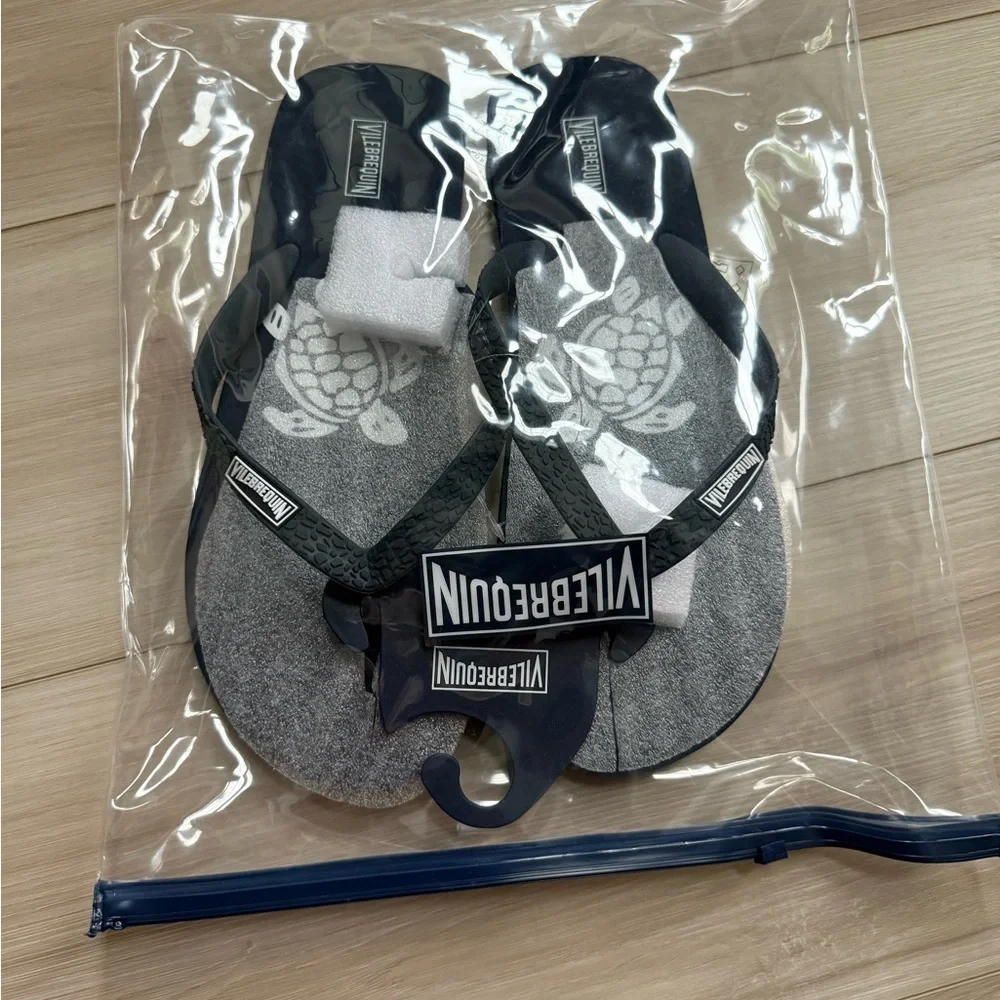 VILEBREQUIN COPP - T-BAR SANDALS - MARINE